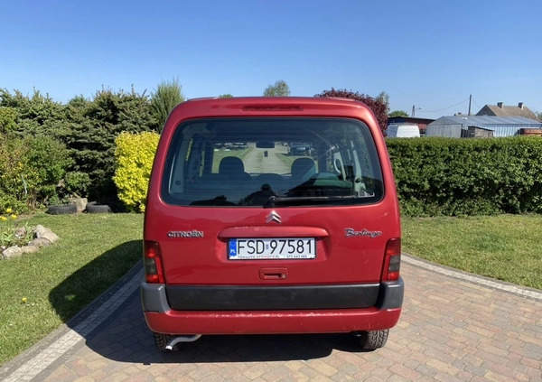 Citroen Berlingo cena 9999 przebieg: 188000, rok produkcji 2003 z Grybów małe 121
